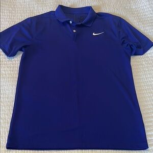 Nike Men's Vibrant Blue Polo Shirt